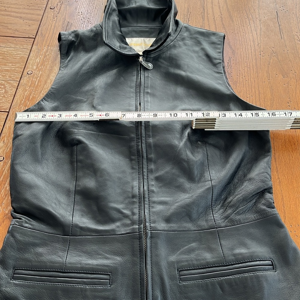 Margaret Godfrey Leather Vest - Picture 9 of 10